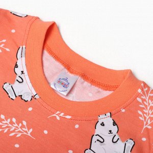 Пижама для девочек, цвет коралловый, рост 116