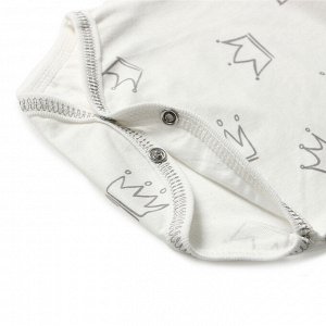 Боди Bloom Baby Короны с дл. рукавом, см, молочный