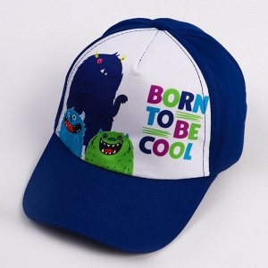 Кепка детская для мальчика "Born to be cool", р-р 52-54 5-7 лет