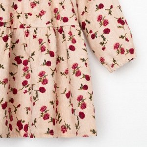 Платье детское KAFTAN «Цветы» 30 (98-104 см), бежевое