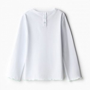 Пижама для девочки (кофта и брюки) MINAKU, цвет белый/мятный, рост