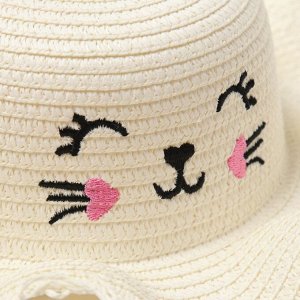 Шляпа для девочки MINAKU, р-р 50, цвет молочный