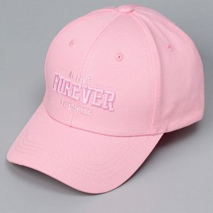 Кепка детская для девочки Forever, цвет розовый р-р 52-54 5-7 лет