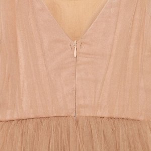 Платье для девочки нарядное KAFTAN, рост 110-116 см (32), бежевый