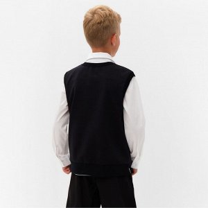 Жилетка для мальчика MINAKU: School Collection, цвет чёрный, рост