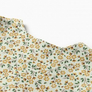 Платье для девочки MINAKU: Cotton collection, цвет фисташковый.