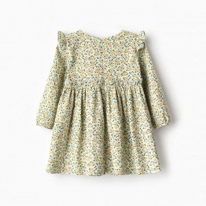 Платье для девочки MINAKU: Cotton collection, цвет фисташковый.