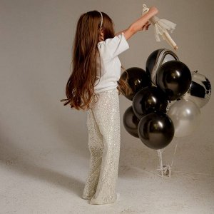 Брюки из пайеток KAFTAN, серебряные