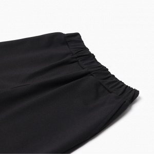 Брюки для девочки MINAKU: Casual Collection KIDS, цвет чёрный.