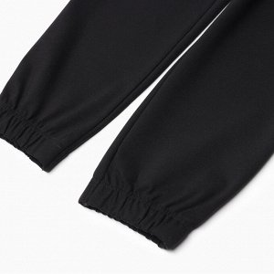 Брюки для девочки MINAKU: Casual Collection KIDS, цвет чёрный.
