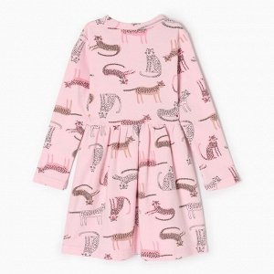 Платье для девочки, цвет розовый, рост