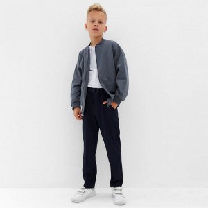 Брюки для мальчика MINAKU: School Collection, тёмно-синие.