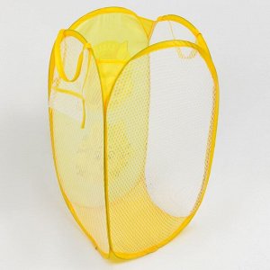 Корзина для хранения игрушкек «Давай играть», 57 х 34 х 34 см, жёлтая