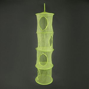 Корзина подвесная для игрушек, 4 секции, 27x27x92 см, МИКС