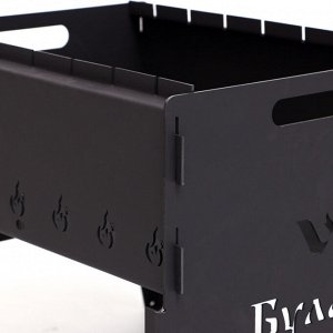 Мангал разборный «Булава» мини, 40x30x32 см, толщина металла 2 мм, с сумкой