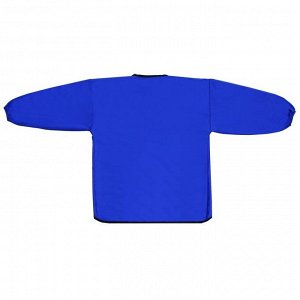 Фартук-накидка с рукавами для труда, 610 х 440 мм, 3 кармана, рост 120-146 см, Calligrata, синий, длина рукава 34 см