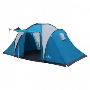 Палатка туристическая 6-местная maclay VOCATION EXTRA 6, 460x335x185 см, кемпинговая, двухслойная, с тамбуром, голубая