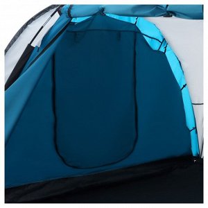 Палатка туристическая 6-местная maclay VOCATION EXTRA 6, 460x335x185 см, кемпинговая, двухслойная, с тамбуром, голубая