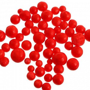 Насадка пенопластовые шарики, клубника, красная