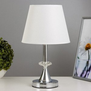 Лампа настольная «Алора» 1x40 Вт Е27 хром 21x21x36 см RISALUX