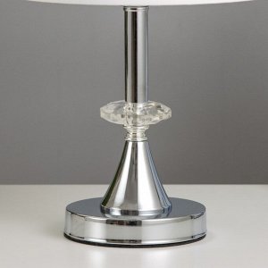 Лампа настольная «Алора» 1x40 Вт Е27 хром 21x21x36 см RISALUX