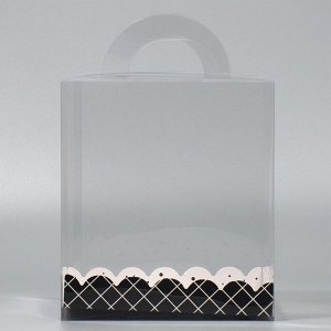 Коробка-сундук, кондитерская упаковка «For you», 16 х 16 х 18 см