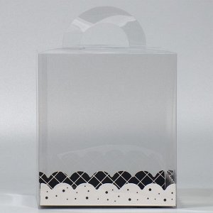 Коробка-сундук, кондитерская упаковка «For you», 16 х 16 х 18 см