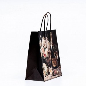 Пакет крафт «Праздник» 22x12x27 см