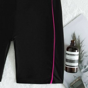 Женский слитный купальник с короткими рукавами, на молнии и со съемными чашками, для серфа и SUP, черный/розовый