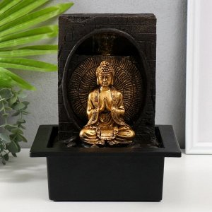 СИМА-ЛЕНД Фонтан настольный от сети, подсветка &quot;Будда медитация в гроте&quot; 21х17,5х26 см