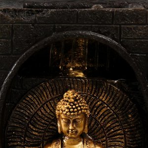 СИМА-ЛЕНД Фонтан настольный от сети, подсветка &quot;Будда медитация в гроте&quot; 21х17,5х26 см