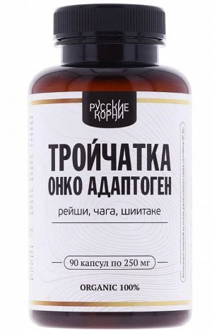 Комплекс грибов "Тройчатка Онко Адаптоген". Поддержка иммунитета, детокс после ХТ, 90 капсул по 250мг