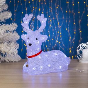 Светодиодная фигура «Оленёнок» 26x30x13 см, акрил, 30 LED, 220 В, свечение белое