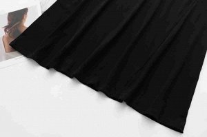 Женское повседневное платье, цвет черный, с воротником