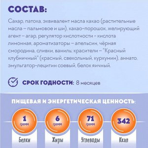 Конфеты &quot;Мартелетто&quot; Апельсин-Чёрная смородина Акконд 500 г (+-10 гр)
