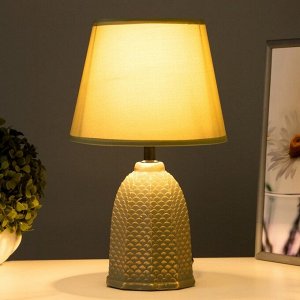 Настольная лампа "Даниэла" Е27 40Вт зелено-золотой 20х20х32 см