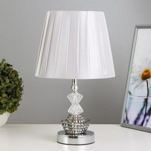 Настольная лампа с подсветкой "Анфия" Е27 40Вт хром 21х21х35 см
