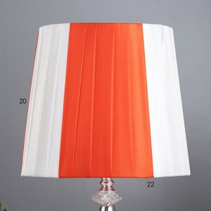 Настольная лампа с подсветкой «Агата» Е27 40 Вт бело-розовый 25x25x42.5 см