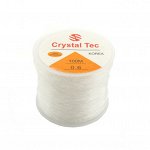 Нить-резинка (спандекс) Crystal Tec 0,6 мм, прозрачная, длина 100 м.  Цена за 1 шт.