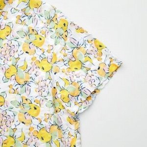 UNIQLO Princesse Tam Tam - милая пижама с ботаническим принтом - 01 OFF WHITE