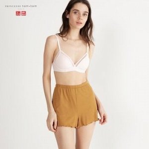 UNIQLO Princesse Tam Tam - удобные шортики для сна - 34 BROWN