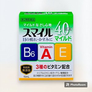 Lion SUMMAIRU MILD Капли для глаз с аминокислотами и витаминами B6, A, E, 15 мл