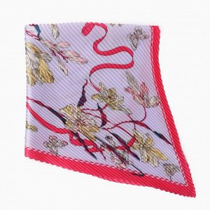 Плиссированный женский платок MINAKU, 70*70, цв.лавандовый