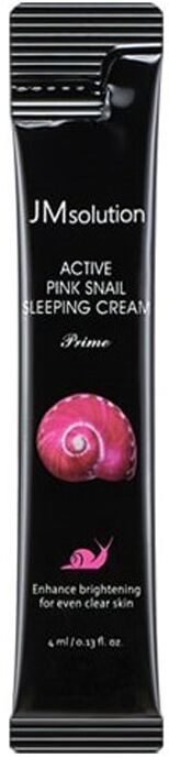 JMSolution Обновляющий ночной крем с муцином улитки Active Pink Snail Sleeping Cream Prime, 1 шт х 4 мл