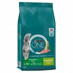 Purina One сухой корм для домашних кошек, с высоким содержанием индейки и цельными злаками -9,75 кг