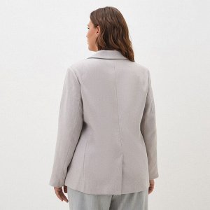 Пиджак женский двубортный MIST plus-size, бежевый