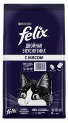 Felix Двойная Вкуснятина сухой корм для взрослых кошек с мясом - 10 кг