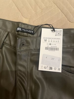 Шикарные кожаные брюки Zara