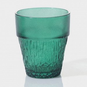 Набор стаканов стеклянных «Green Tree», 200 мл, 4 шт, цвет зелёный