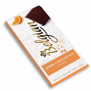 Шоколад "Бельгиан" Горький с апельсином 100 гр